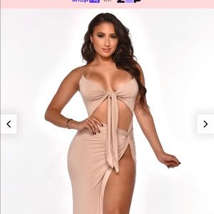 Brand new with tags tan dress